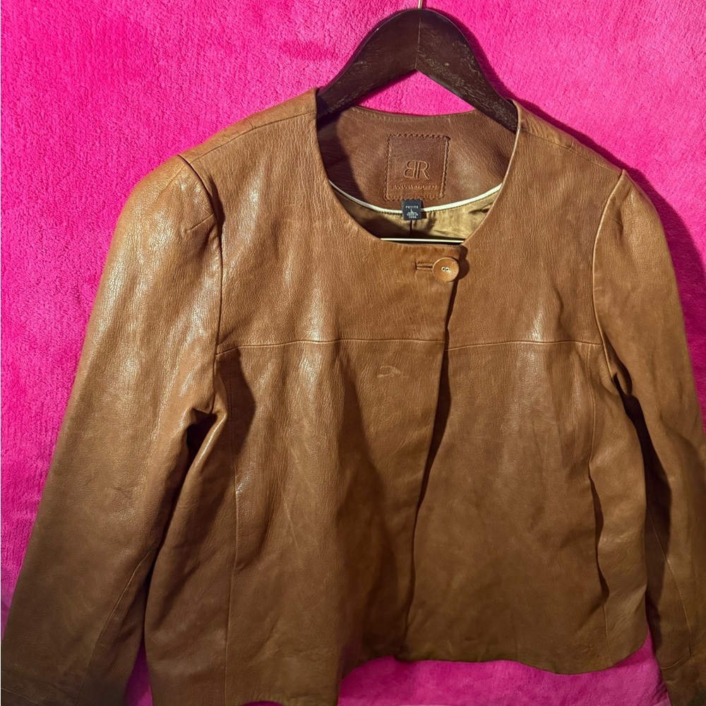 Banana Republic Brown Leather Jacket